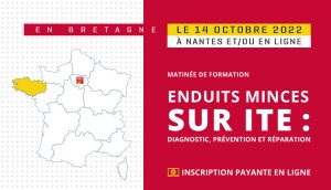 Formation « Enduits minces sur ITE : diagnostic, prévention et réparation »