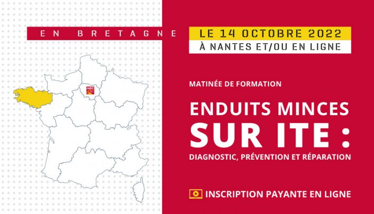 Formation « Enduits minces sur ITE : diagnostic, prévention et réparation »