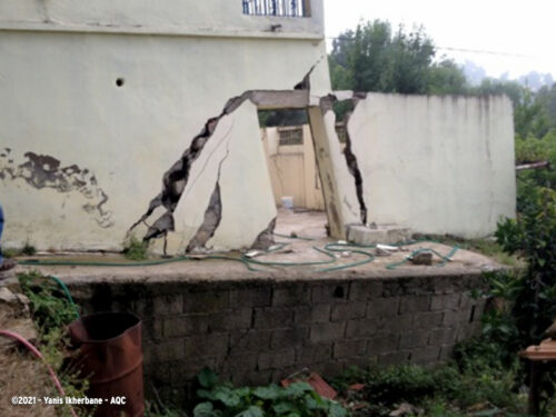 Désordre de bâtiment : Désordre de structure suite à une séisme - Challenge photos MOOC AQC 2021 - Yanis Ikherbane