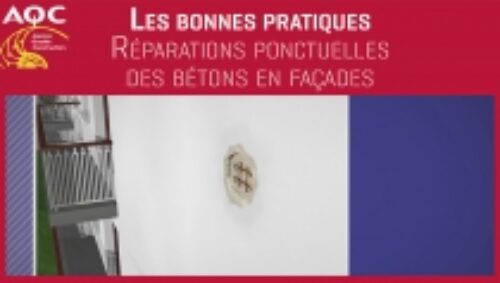 Miniature de la vidéo « Les bonnes pratiques - Réparations ponctuelles de bétons en façades » de l'AQC TV