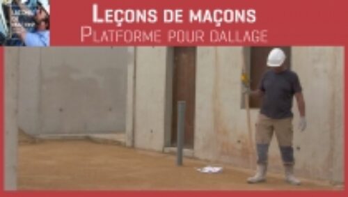 Miniature du tutoriel vidéo « Les Leçons de maçons : plateforme dallage » de l'AQC TV