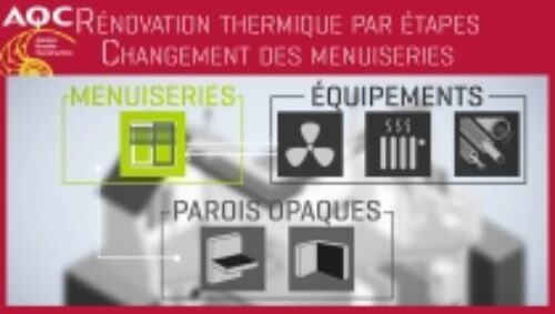 Miniature de la vidéo « Rénovation thermique performante par étapes - Changement des menuiseries » de l'AQC TV