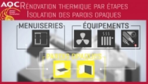 Miniature de la vidéo « Rénovation thermique performante par étapes - Isolation des parois opaques » de l'AQC TV