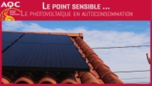 Miniature de la vidéo « Les points sensibles - Le photovoltaïque en autoconsommation » de l'AQC TV