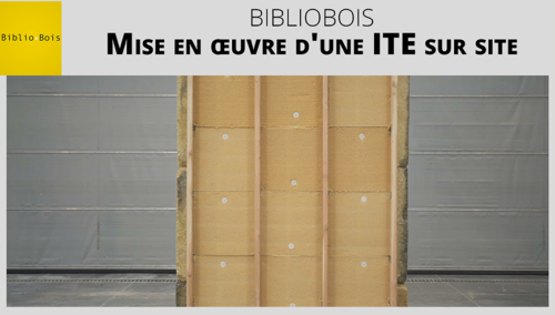 Miniature du tutoriel vidéo construction bois « BiblioBois - Mise en oeuvre d'une ITE sur site » sur l'AQC TV