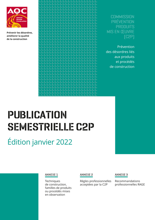 Couverture de la Publication Semestrielle C2P de Janvier 2022