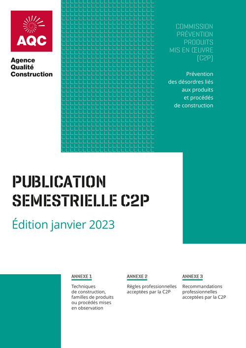 Couverture de la Publication Semestrielle C2P de Janvier 2023
