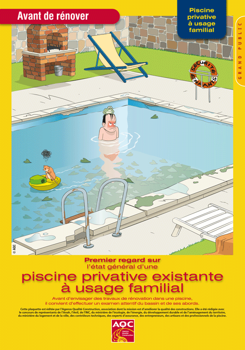 « Avant de rénover : piscine privative existante » - Plaquette de l'AQC