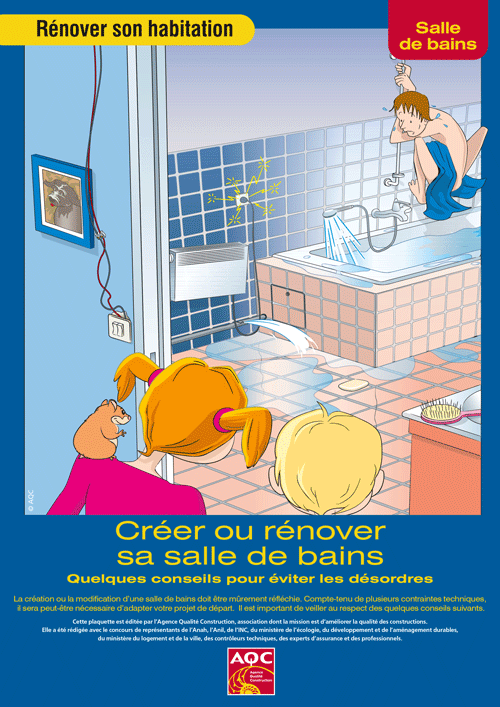 « Rénover son habitation : créer ou rénover sa salle de bains » - Plaquette de l'AQC