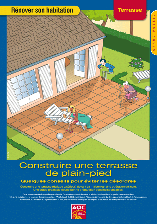 « Rénover son habitation : construire une terrasse de plain-pied » - Plaquette de l'AQC