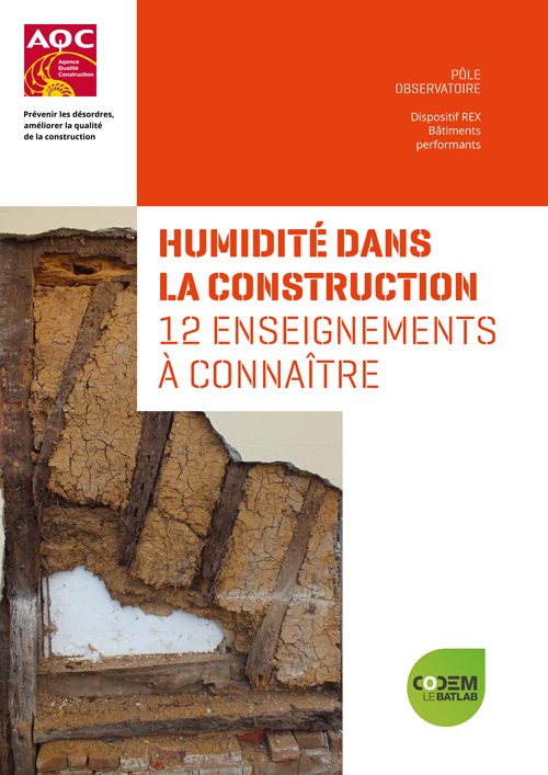 Couverture du Rapport REX BP® « Humidité dans la construction » de l'AQC
