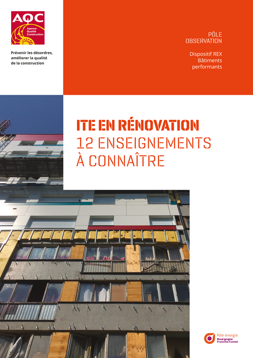 Couverture du rapport REX BP® « ITE en rénovation » de l'AQC