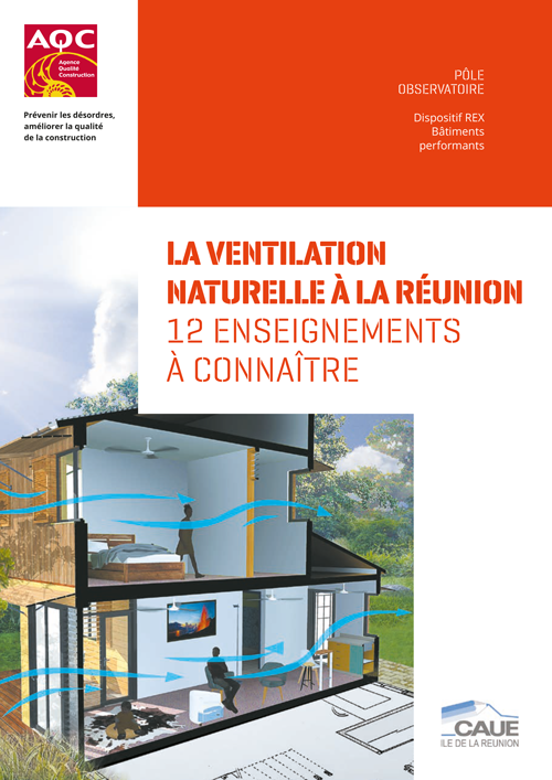 Couverture du Rapport REX BP® « La ventilation naturelle à la Réunion » de l'AQC