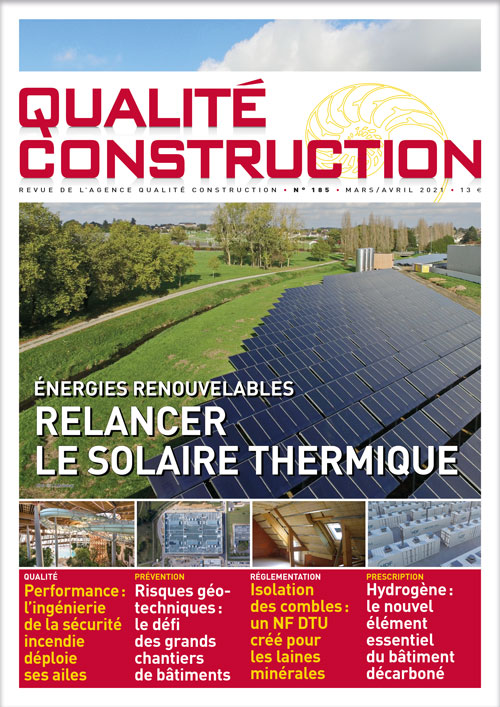 « Énergies renouvelables - Relancer le solaire thermique » - Revue Qualité Construction Mars-Avril 2021 de l'AQC