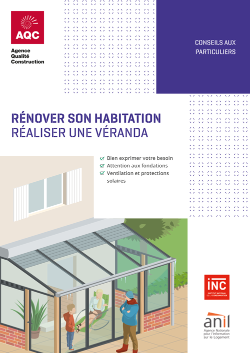 « Rénover son habitation : réaliser une véranda » - Plaquette de l'AQC