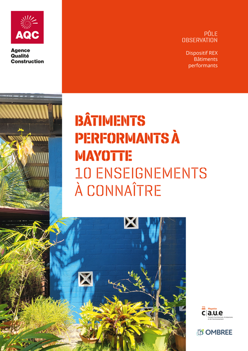 Couverture du rapport REX BP® « Bâtiments performants à Mayotte » de l'AQC