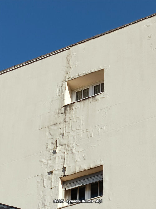 Désordre bâtiment : Infiltrations en façade - Concours Photo AQC 2025 - Lysandre Delmas