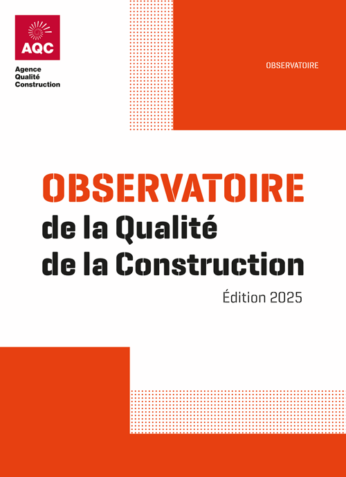 Couverture du Rapport de l'Observatoire de la Qualité de la Construction de l'AQC - Édition 2025
