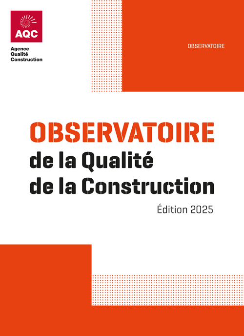 Couverture du Rapport de l'Observatoire de la Qualité de la Construction de l'AQC - Édition 2025