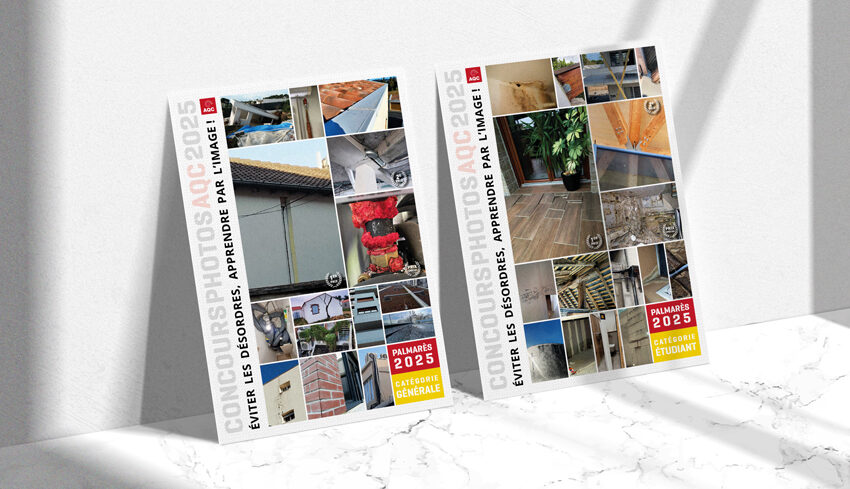Posters du palmarès 2025 du Concours Photo « Éviter les désordres dans le bâtiment, apprendre par l'image ! » de l'AQC