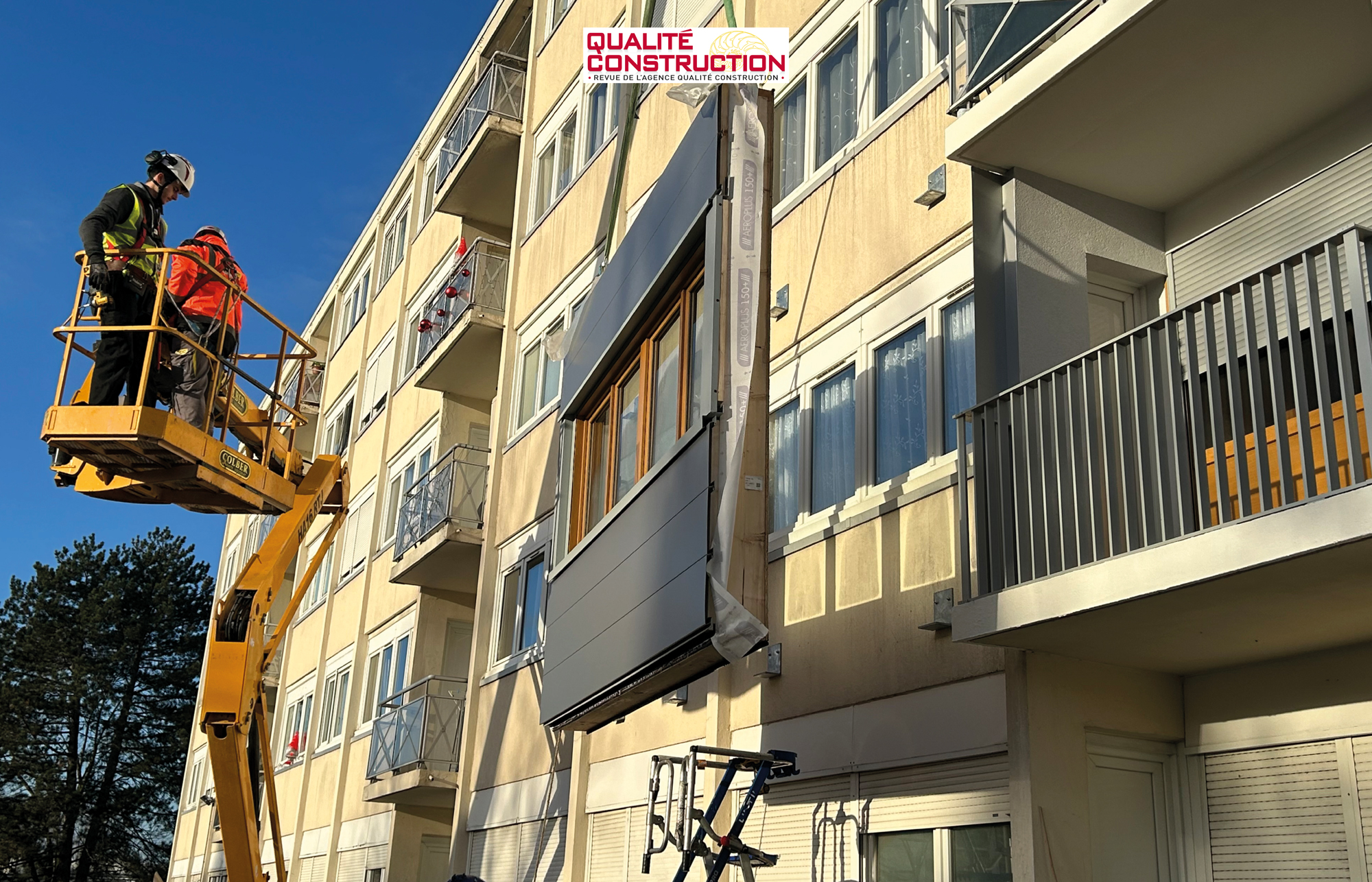 Façades d'une résidence Immobilière 3F pour valoriser l'article « Travaux – Quand les bailleurs sociaux concilient rénovation et sobriété carbone »