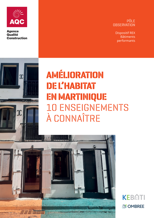 Couverture du rapport REX BP® « Amélioration de l'habitat en Martinique » de l'AQC