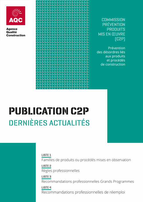 Illustration de la page présentant les dernières actualités de la Commission Prévention Produits mis en œuvre (C2P) de l'AQC