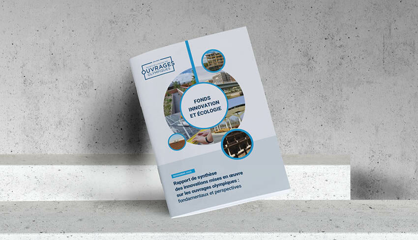 Couverture du portfolio AQC sur les innovations des ouvrages olympiques des Jeux de Paris 2024