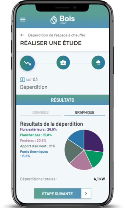 Interface mobile Bois’RÉNO : l'application pour les installateurs de poêles et de chaudières à bois